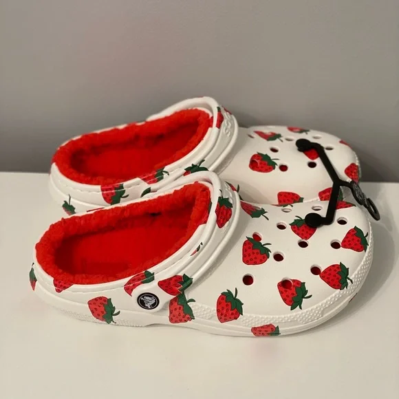 CROCS Shoes Crocs Classic Lined Clog Strawberry Poshmark